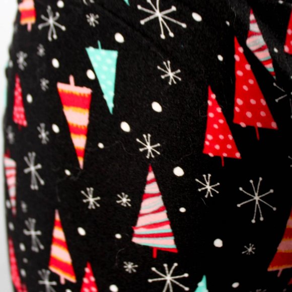 Modern Style Christmas Tree Snowflake Legging Pants Size XXL 20 - Picture 6 of 6